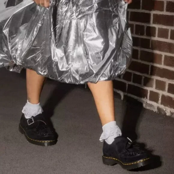 DR. MARTENS Ramsey Kiltie WOVEN Buckle Monk Loafer Creepers MSRP$210 CHIC&UNIQUE - Picture 10 of 13